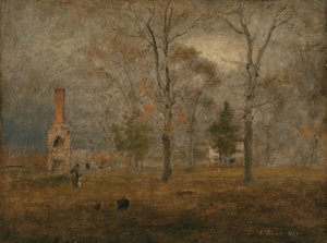Grijze dag, Goochland door George Inness